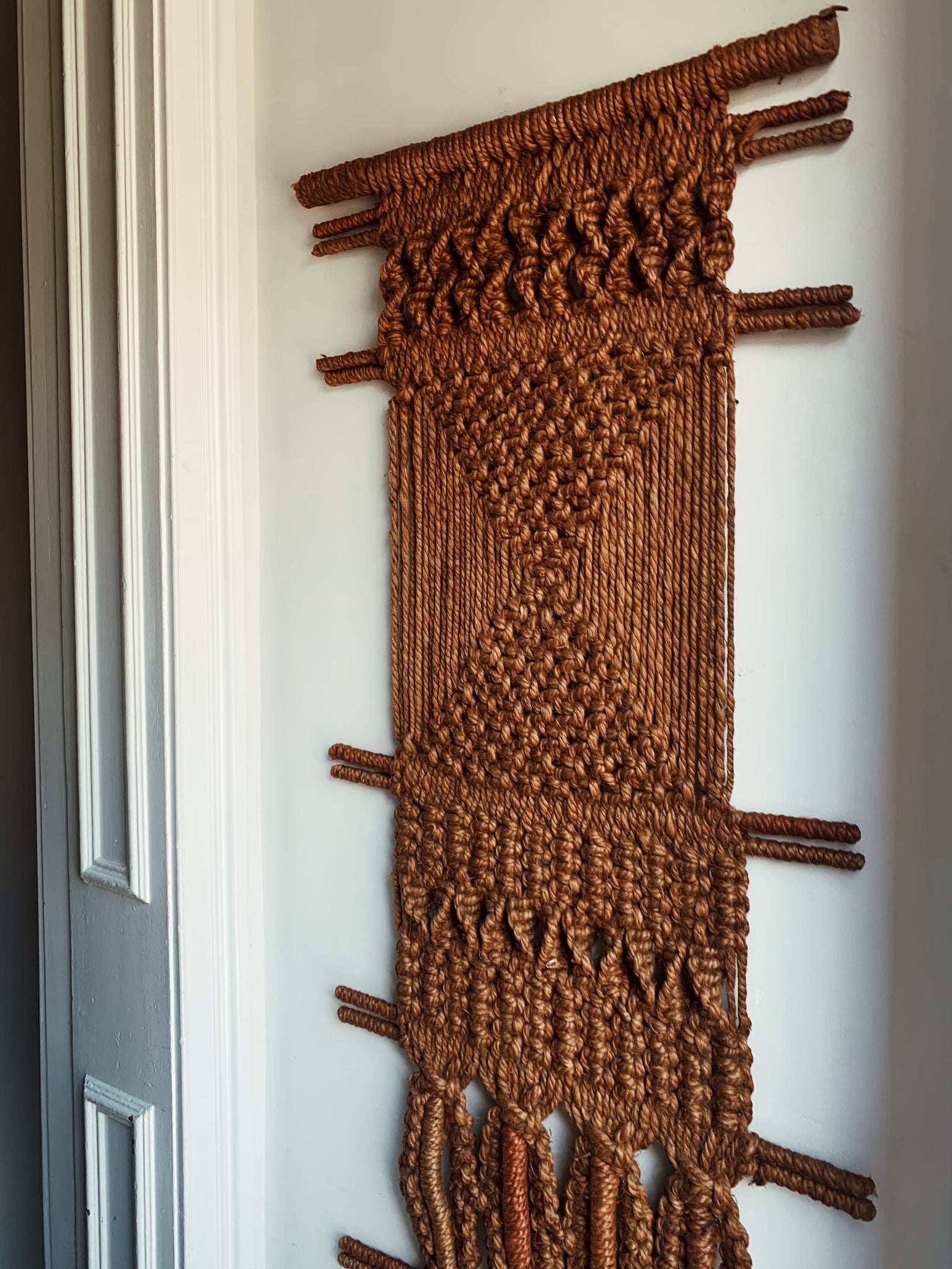 Vintage 1970's Woven Macrame Wall Hanging