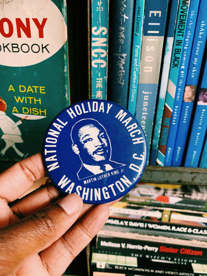 Vintage Dr. Martin Luther King National Holiday Pin (Washington, DC March in 1981)