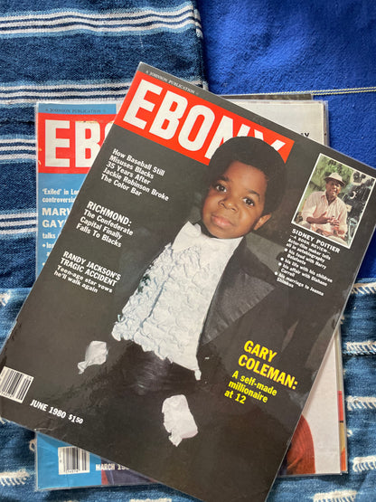 Vintage Ebony Magazine Laminated Cover (Please Select)