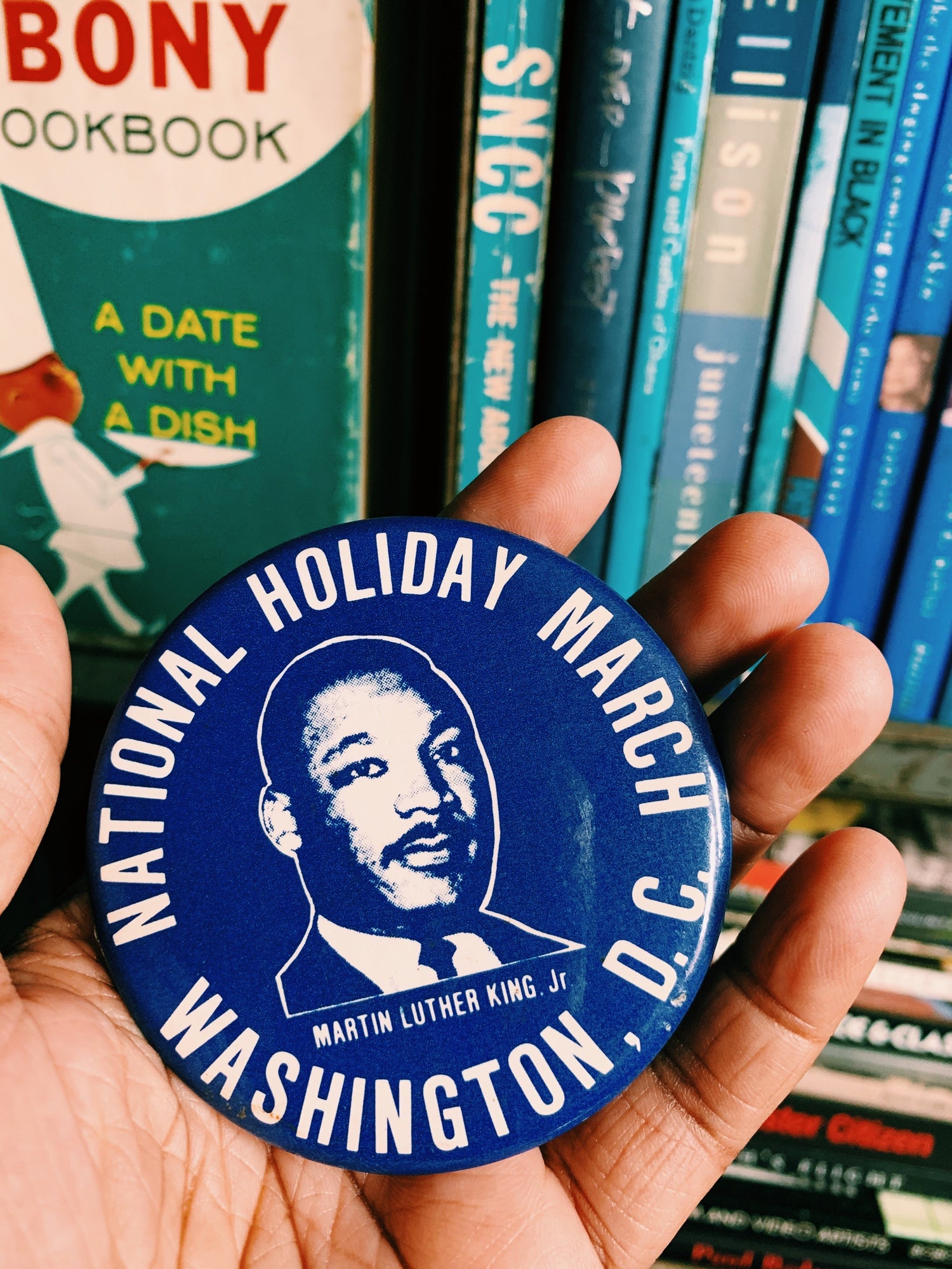 Vintage Dr. Martin Luther King National Holiday Pin (Washington, DC March in 1981)