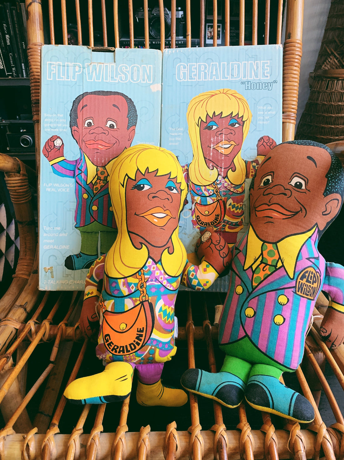 Vintage Flip Wilson Double-Sided Toy Doll by Shindana Toys (1970)