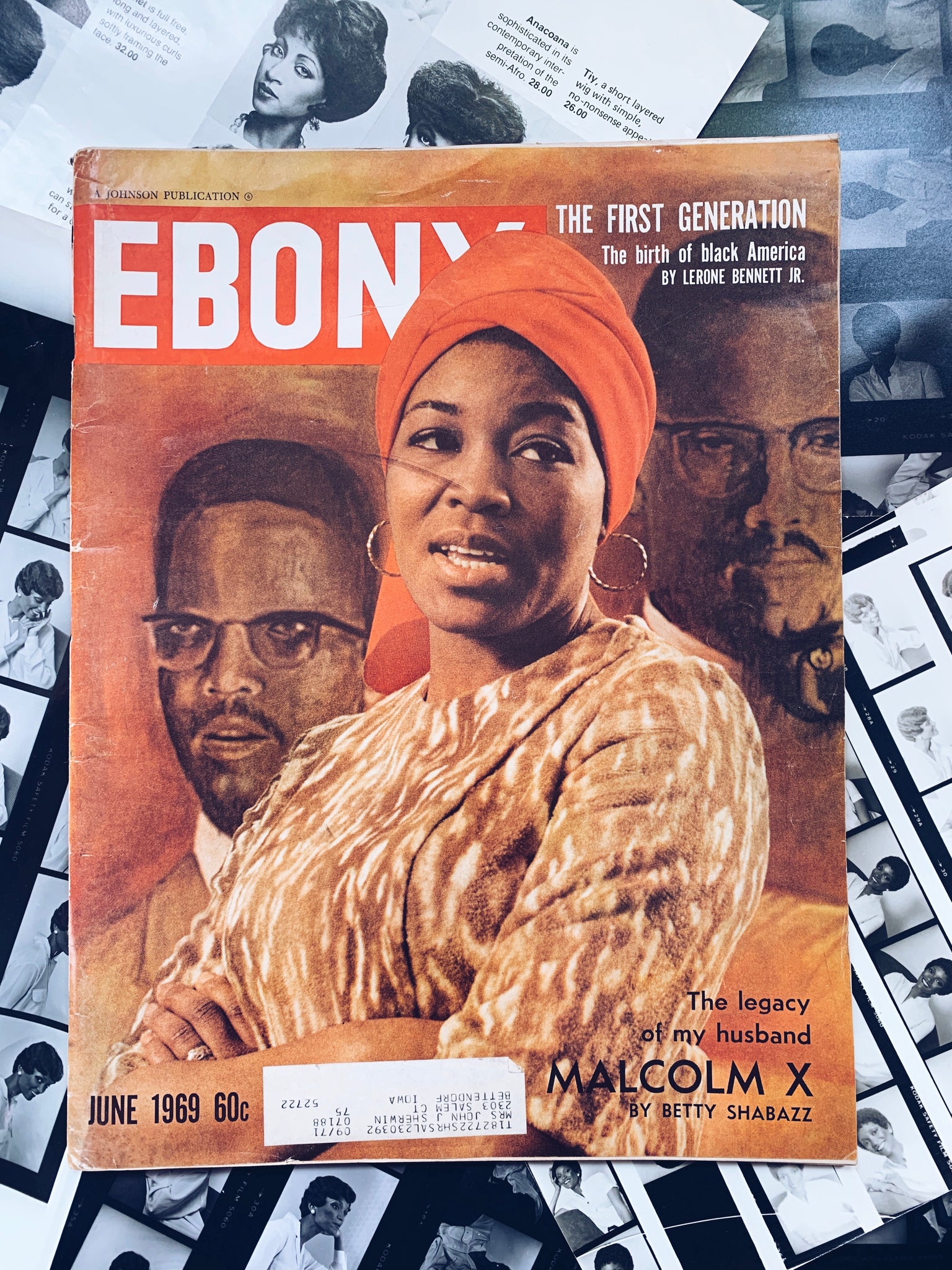 Vintage Ebony Magazine // Dr. Betty Shabazz & Malcolm X Cover Story (June 1969)