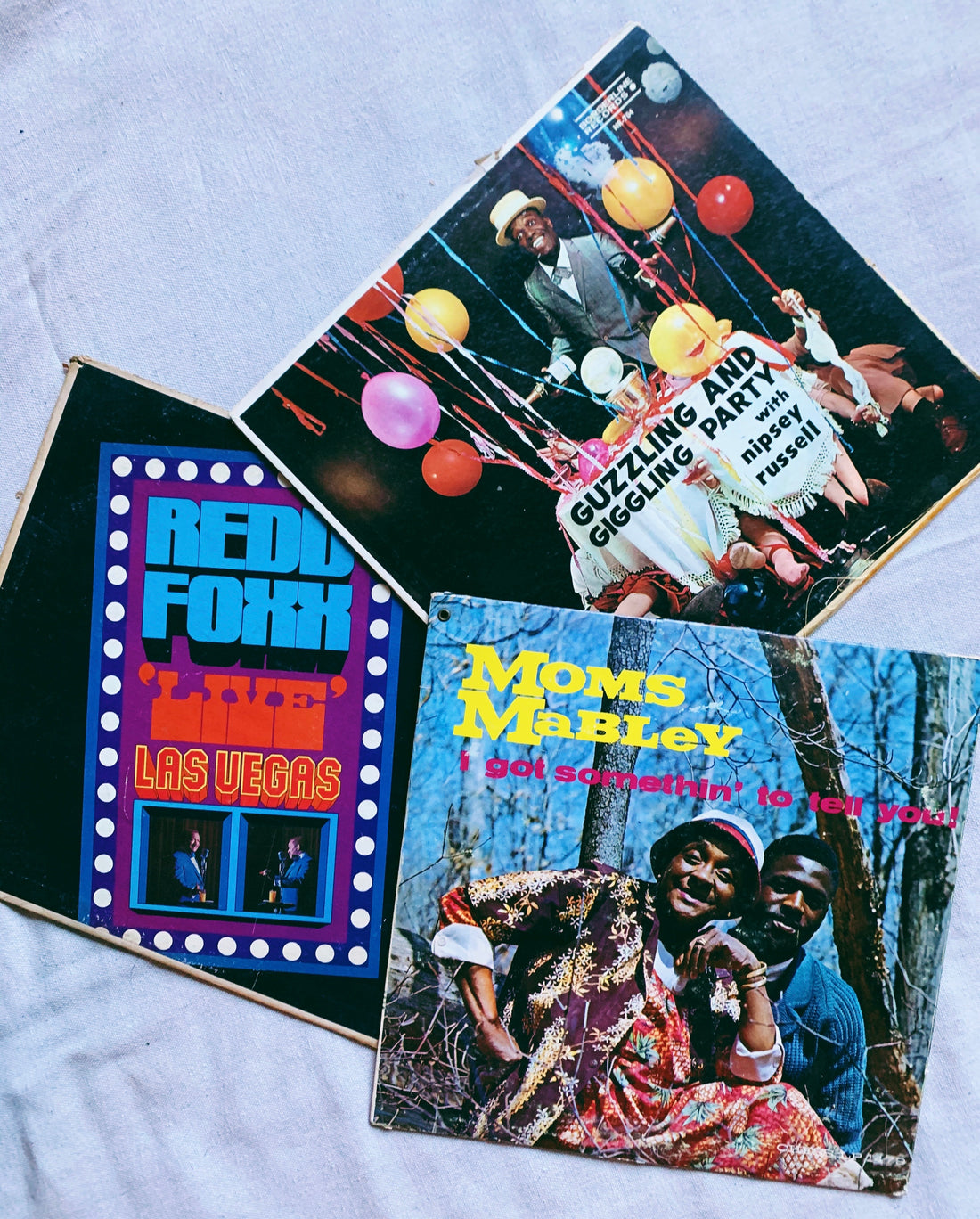 Vintage Comedy Vinyl Records - Moms Mabley, Nipsey Russell, Redd Foxx (Please Select)