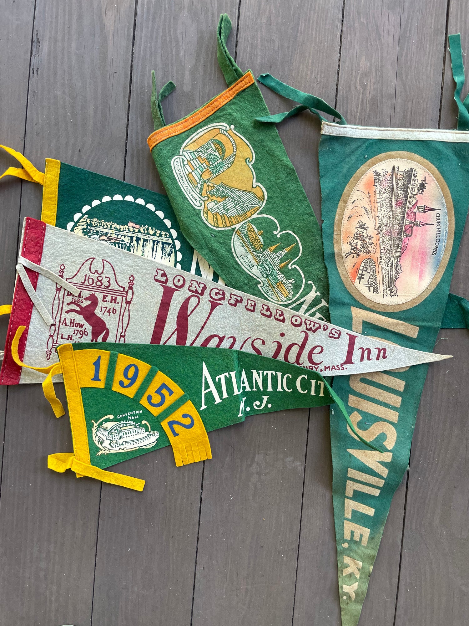Vintage Travel/Souvenir Pennants (Please Select)
