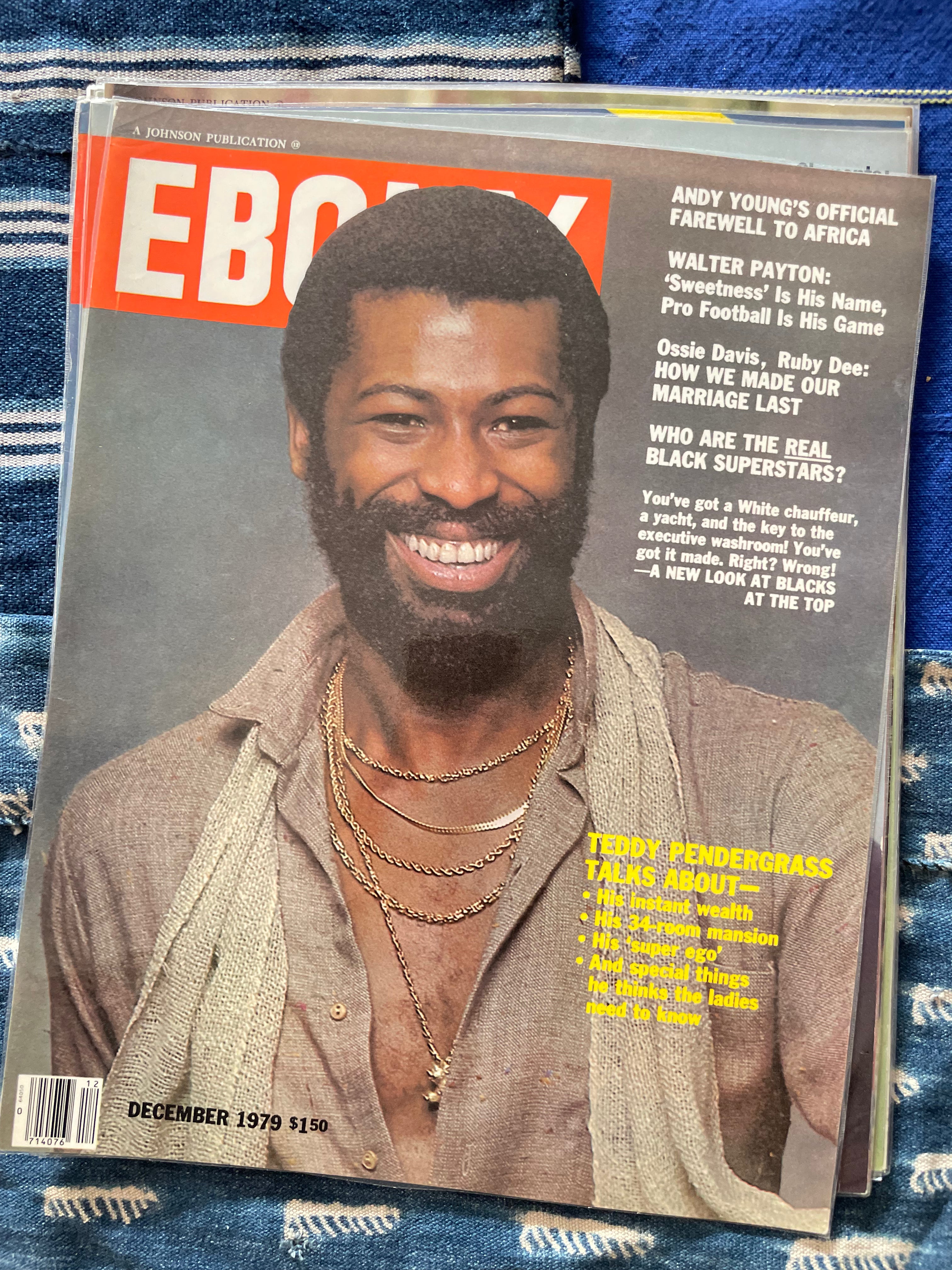 Vintage Ebony Magazine Laminated Cover (Please Select)