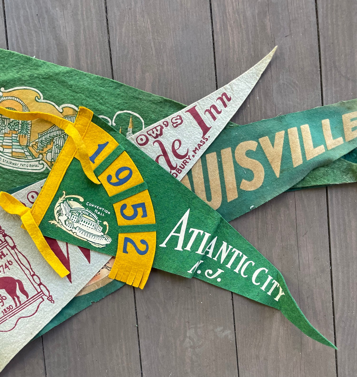 Vintage Travel/Souvenir Pennants (Please Select)