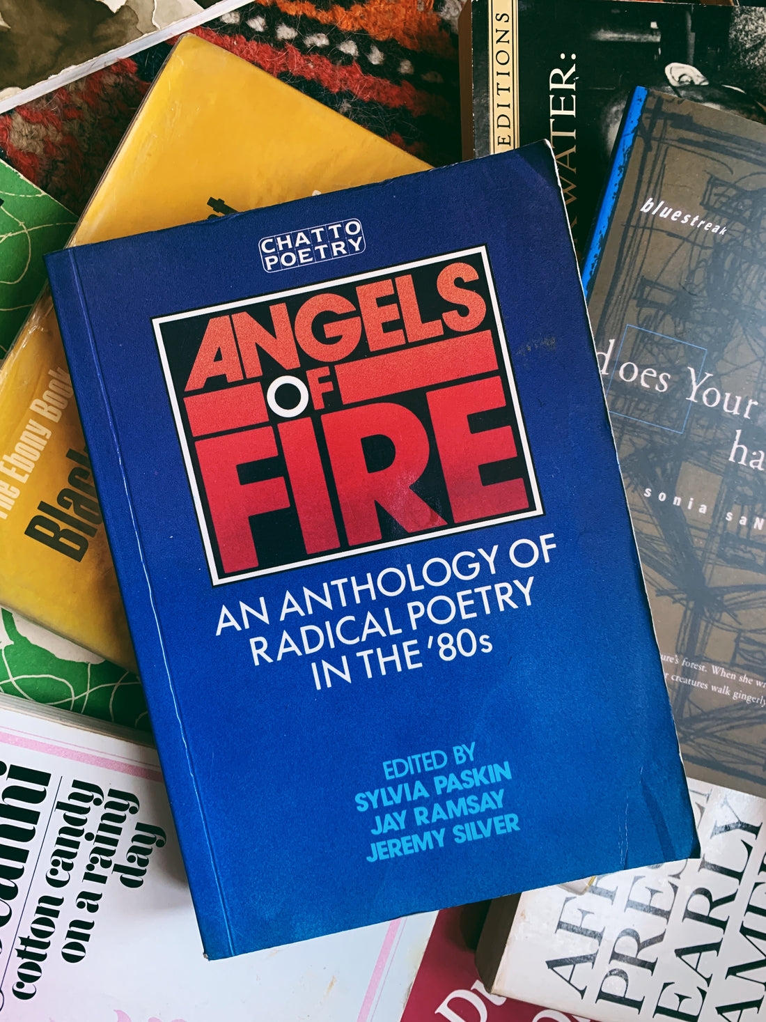 Vintage Hardcover &quot;Angels of Fire: Anthology of Radical Poetry in the 80&