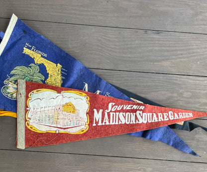 Vintage Travel/Souvenir Pennants (Please Select)