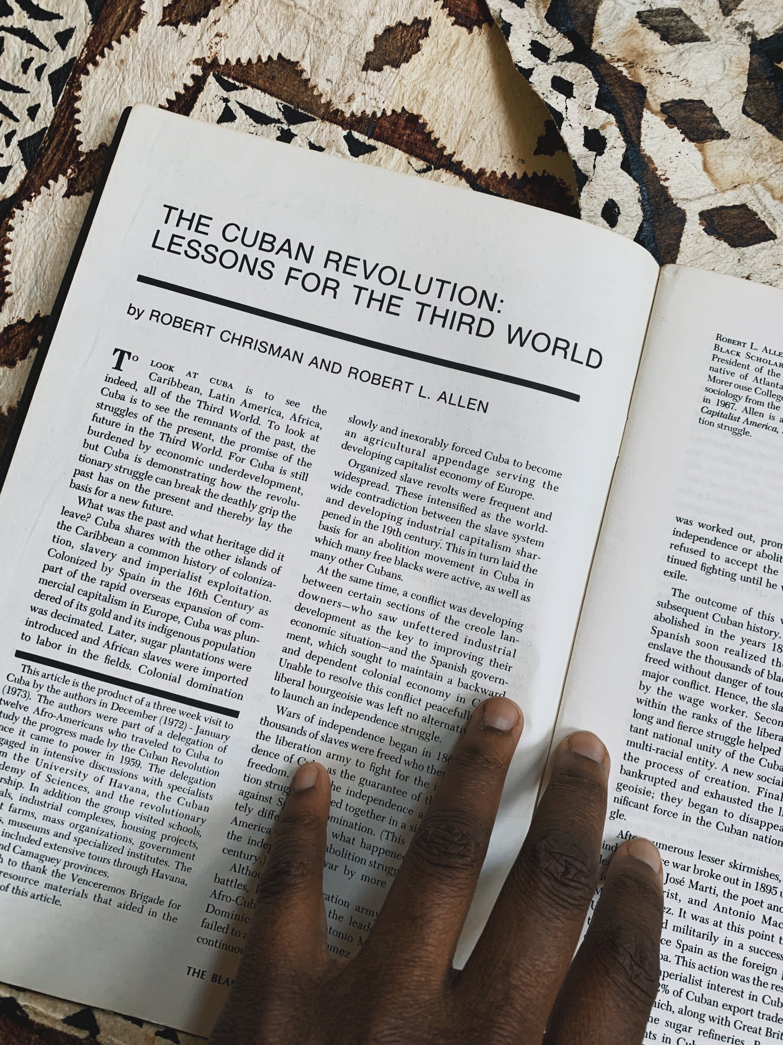 Vintage 1970's Black Scholar Journal // Pan-Africanism, The Caribbean & The Cuban Revolution