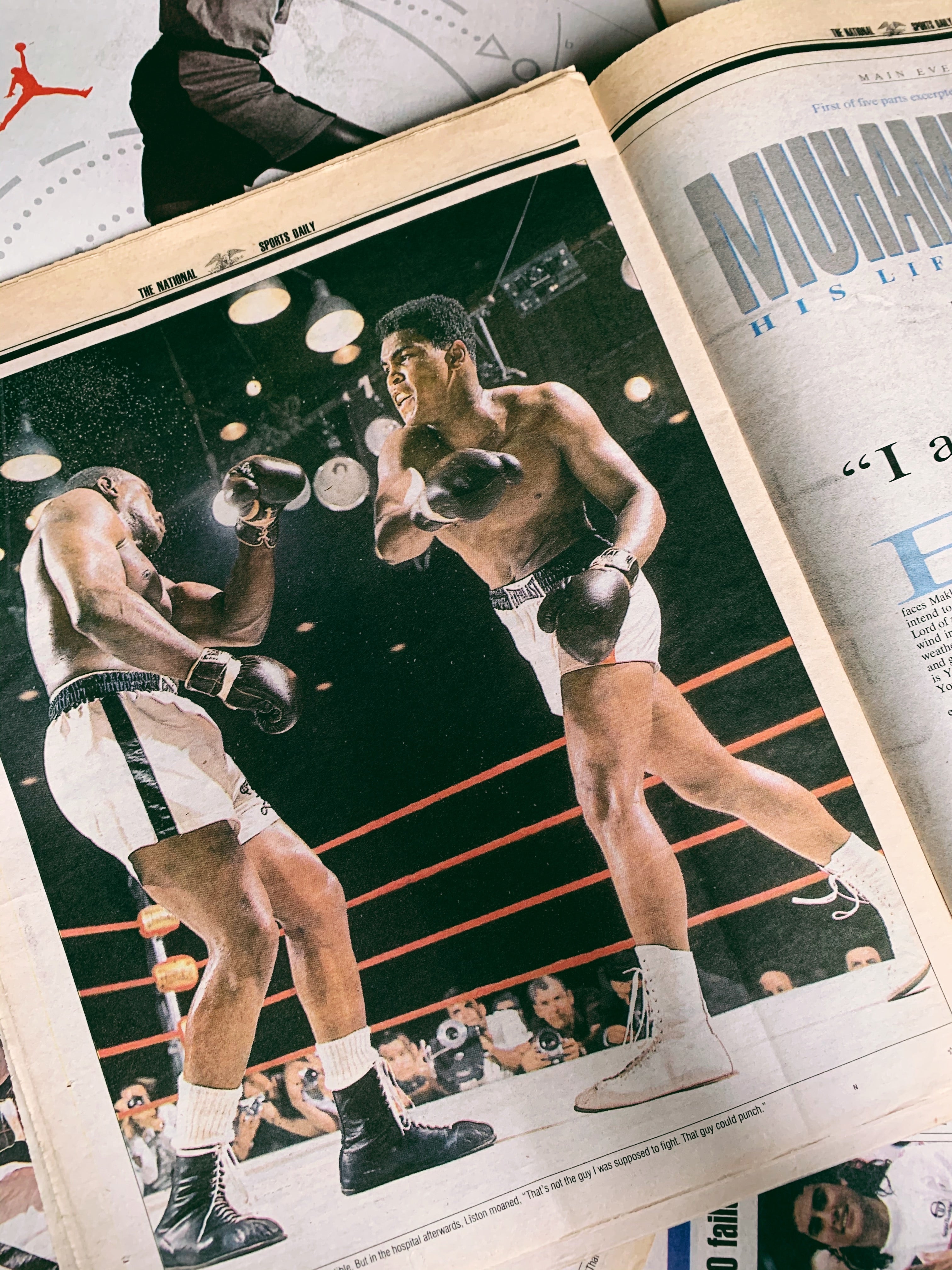 Vintage “The National” Sports Newspaper// Muhammad Ali Cover - 1991