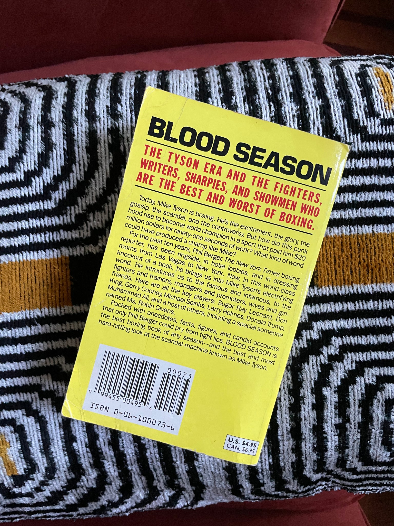 Vintage Softcover “Blood Season: Tyson and The World of Boxing”