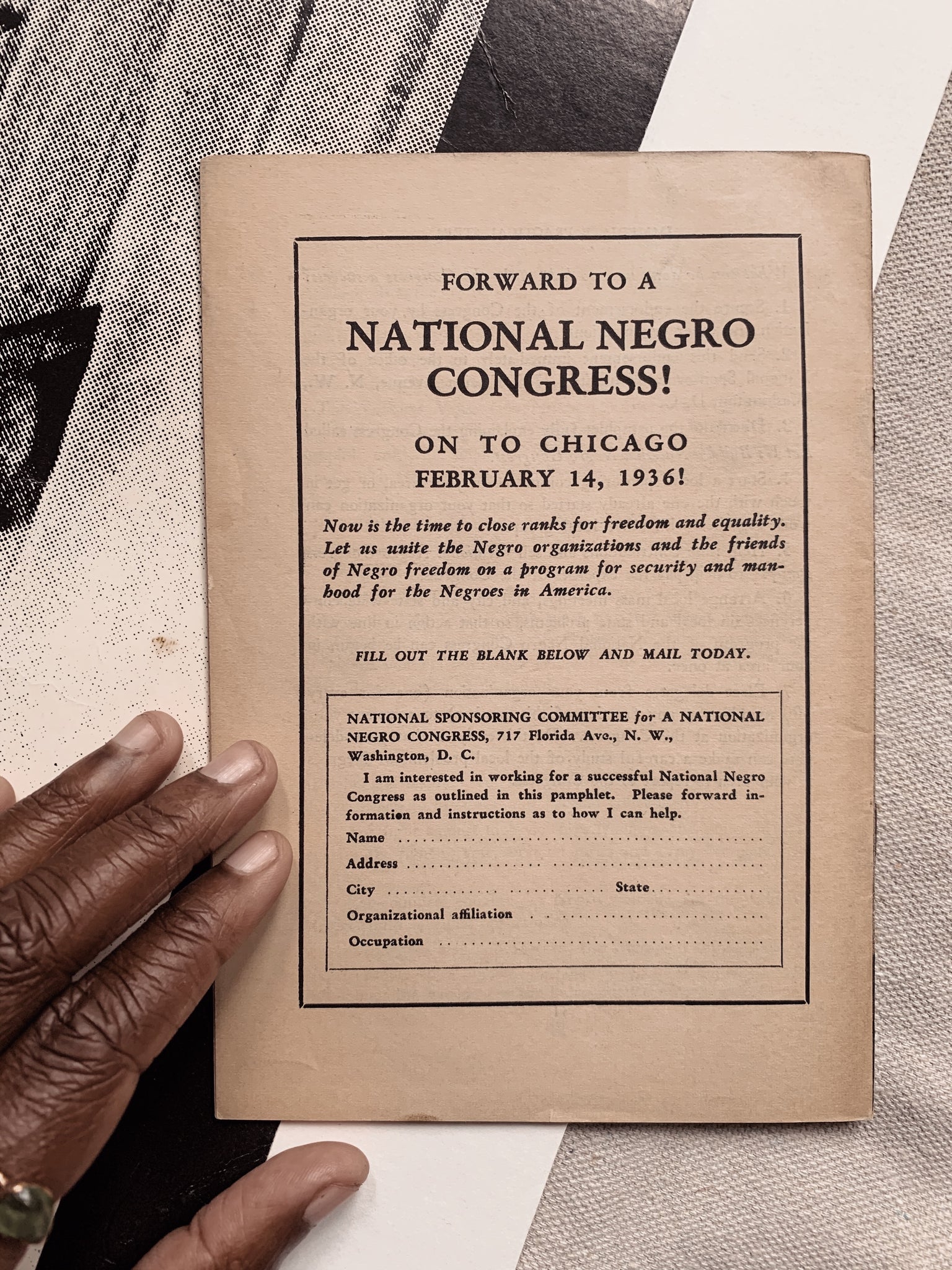 Vintage Softcover "Let Us Build A National Negro Congress" by John Davis (First Edition, 1935)