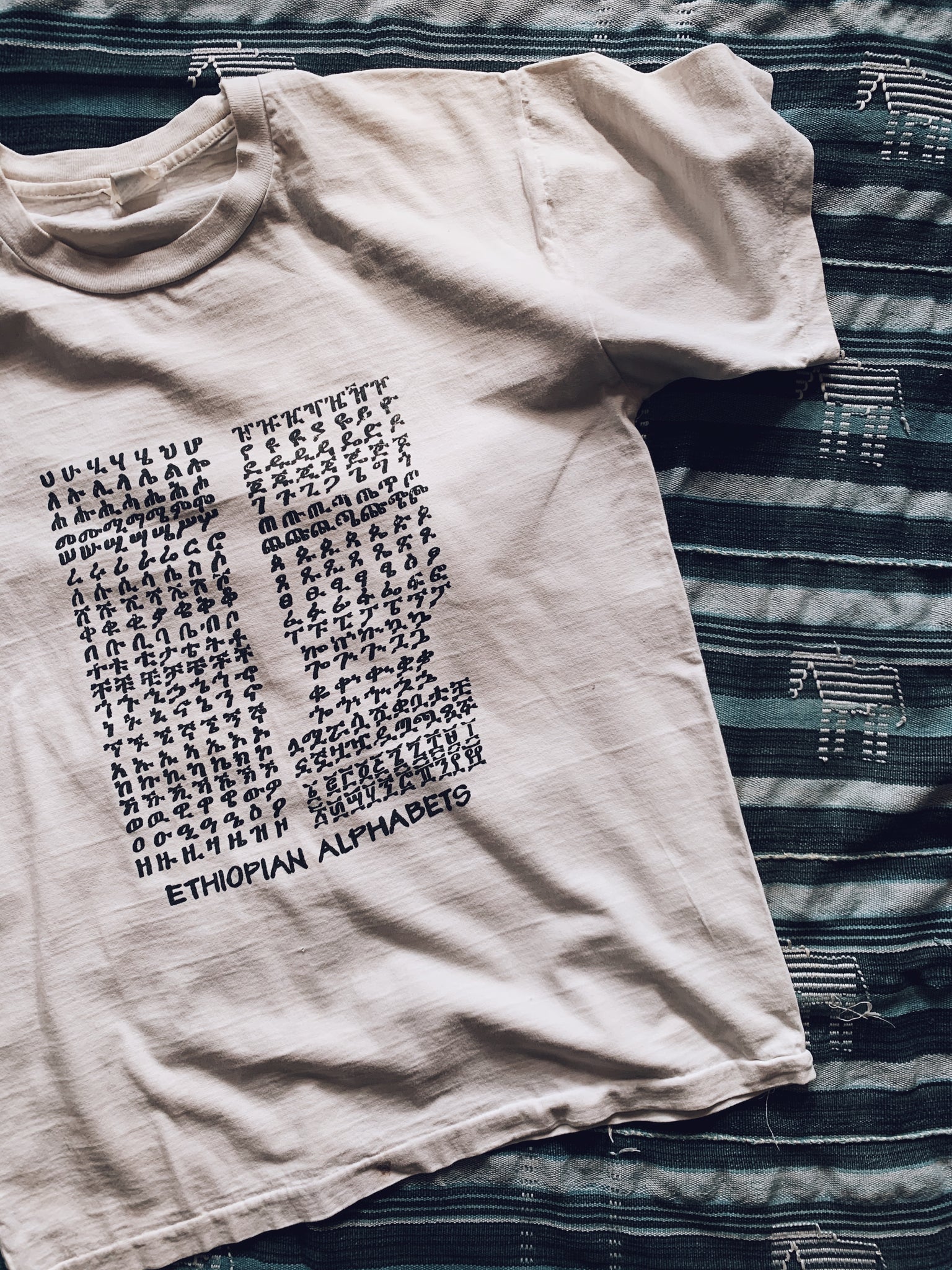 Vintage Ethiopian Alphabet T-shirt (1990’s)