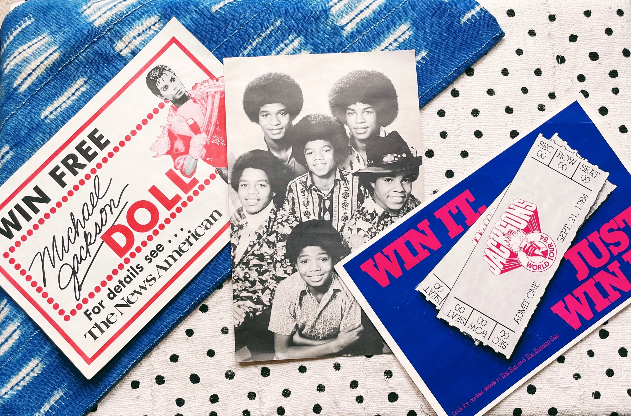 Vintage 1980's The Jacksons & Michael Jackson Contest Posters (Please Select)