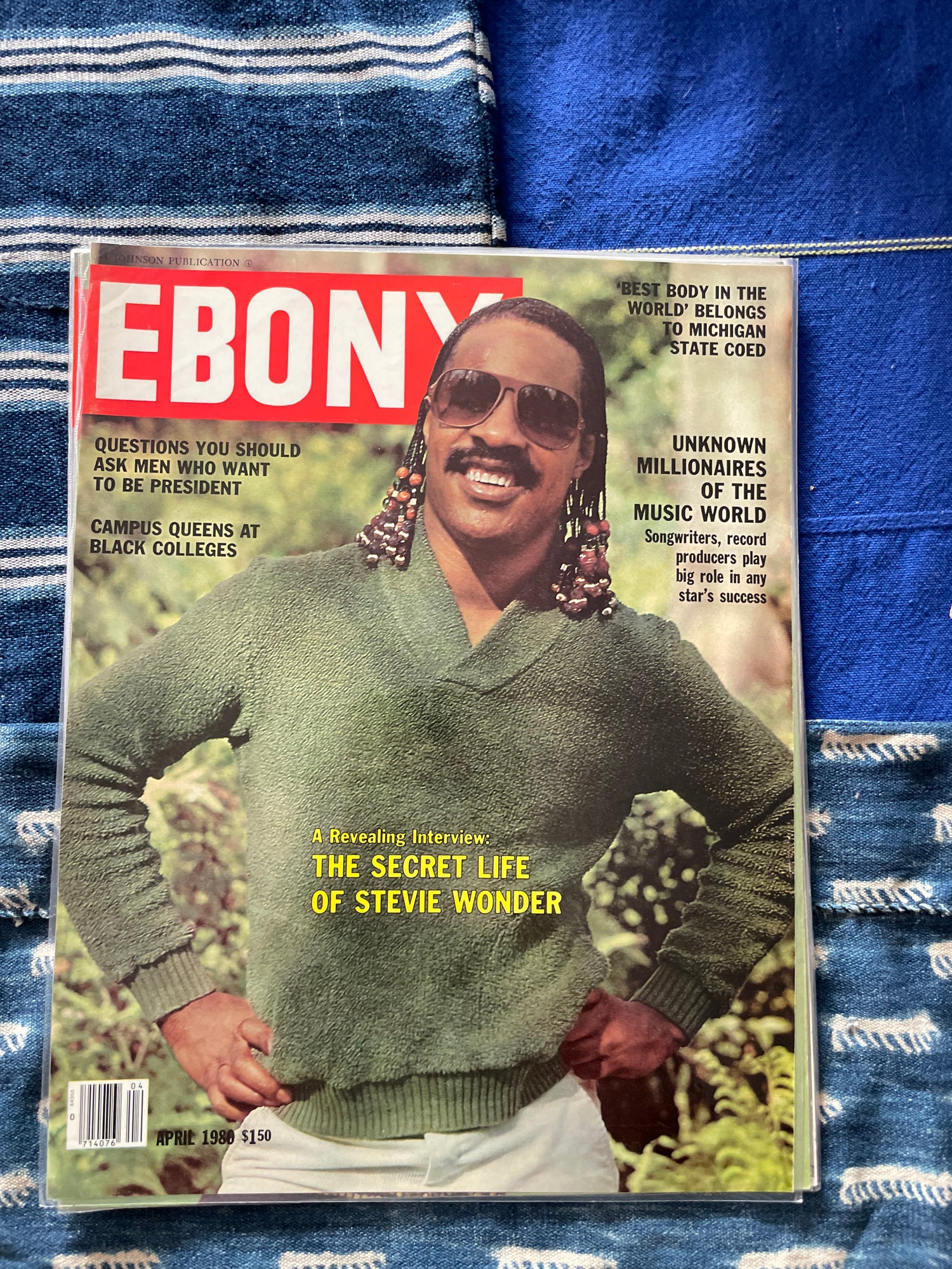 Vintage Ebony Magazine Laminated Cover (Please Select)