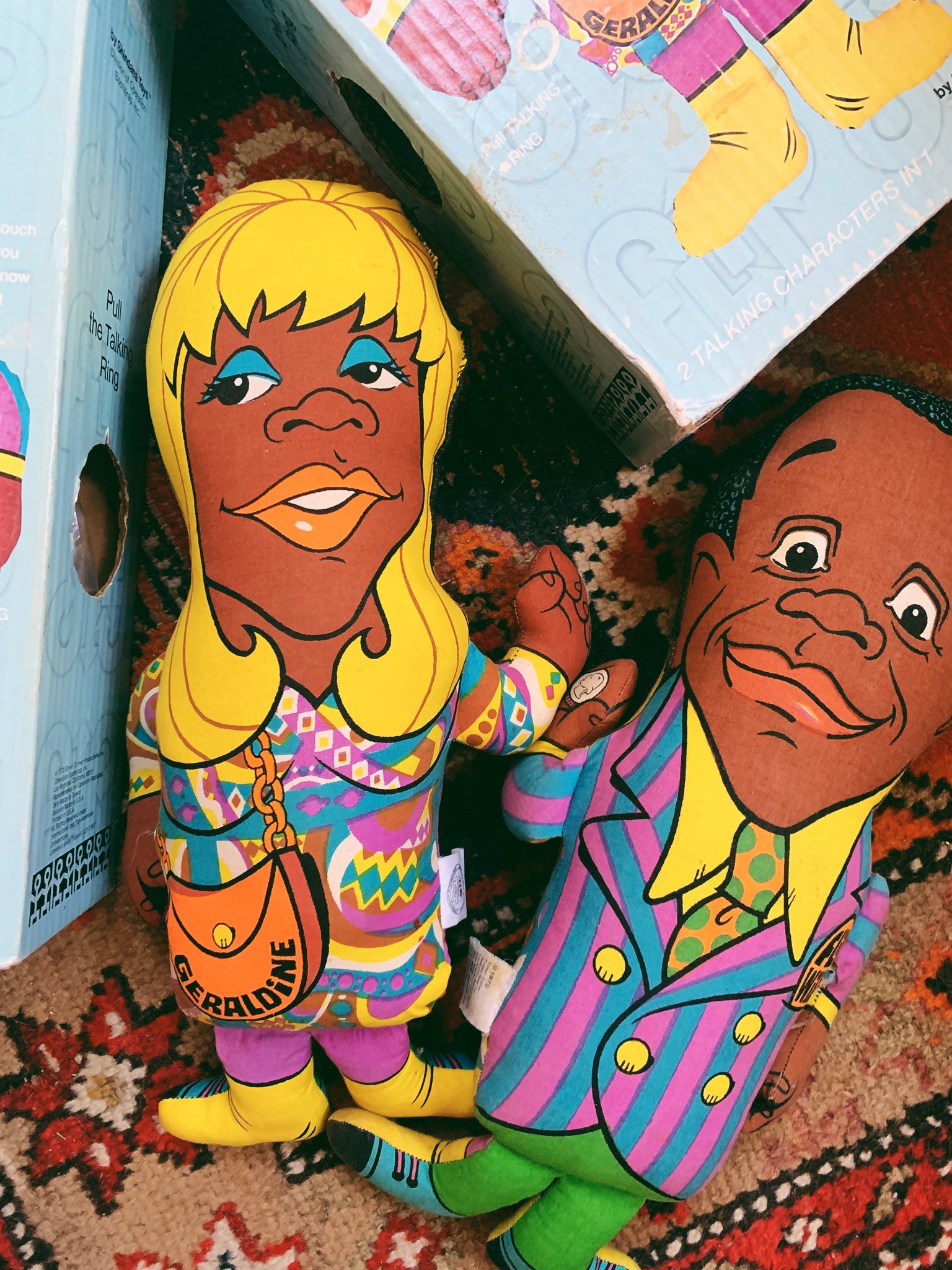 Vintage Flip Wilson Double-Sided Toy Doll by Shindana Toys (1970)