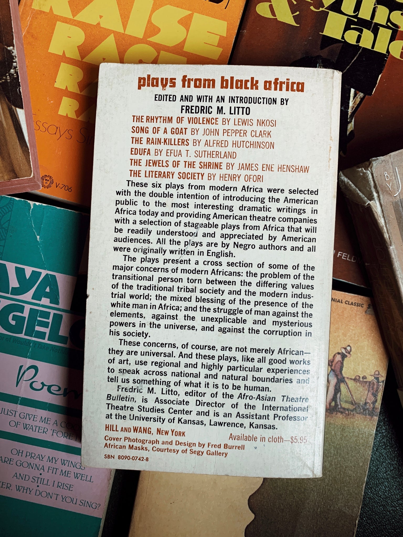 Vintage Softcover "Plays From Black Africa" (1968)