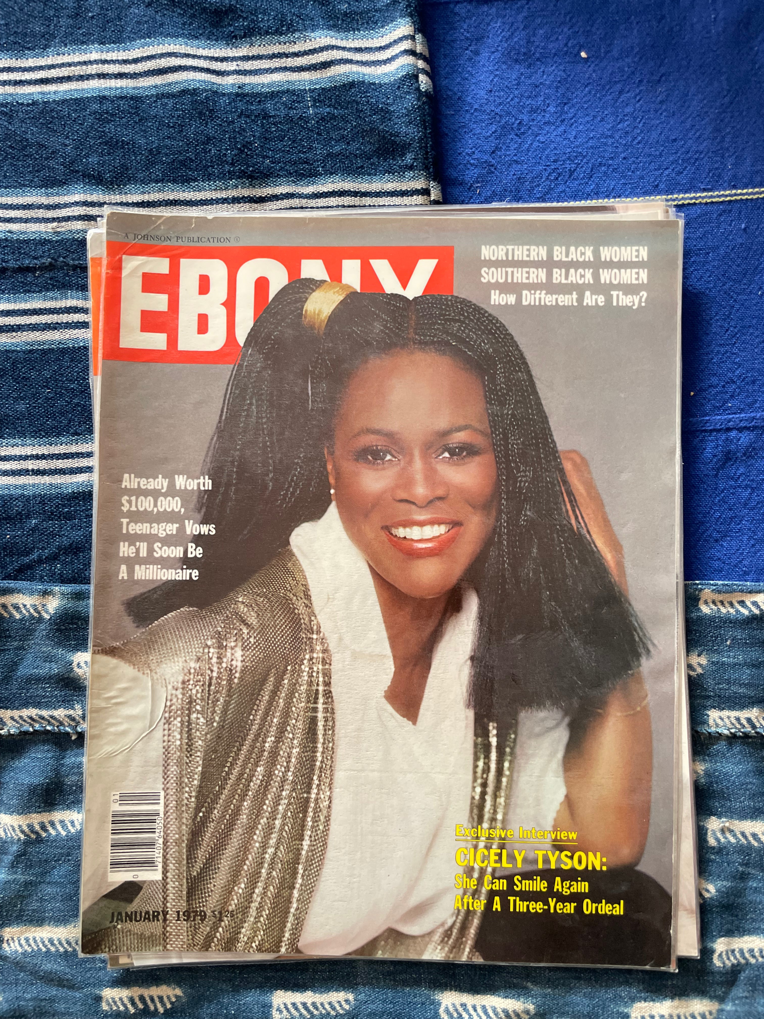 Vintage Ebony Magazine Laminated Cover (Please Select)