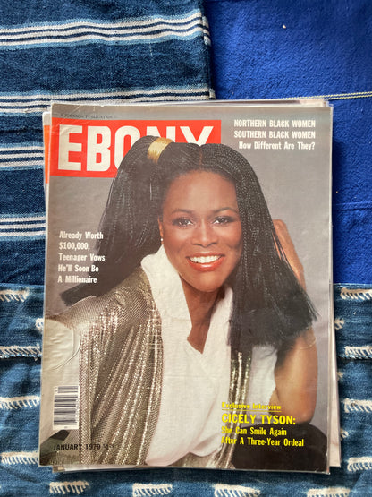 Vintage Ebony Magazine Laminated Cover (Please Select)