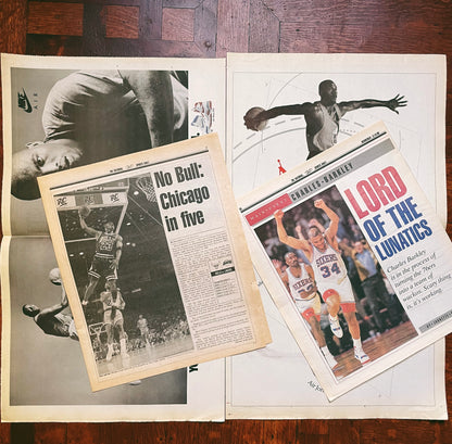 Vintage Sports Newspaper Centerfolds/Ads (1990’s)