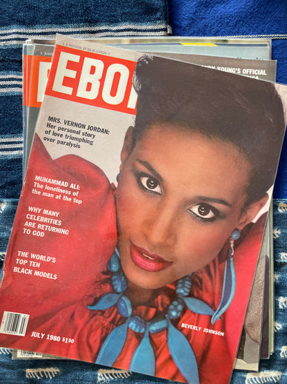 Vintage Ebony Magazine Laminated Cover (Please Select)